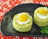 豆苗のふわふわロールケーキ作り方12写真