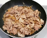 簡単❤豚のしょうが焼き丼♪温泉卵のせ作り方5写真