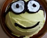 ミニオンのケビン　ドーム型ケーキ♪作り方9写真