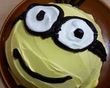 ミニオンのケビン　ドーム型ケーキ♪作り方10写真