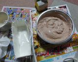ココアチーズケーキ？作り方5写真
