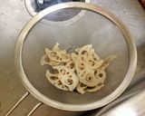 蓮根と鶏肉のパスタ作り方1写真
