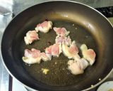 蓮根と鶏肉のパスタ作り方4写真
