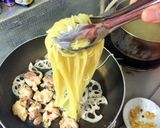 蓮根と鶏肉のパスタ作り方7写真