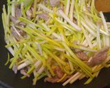 黄ニラの卵入り肉炒め作り方7写真