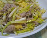 黄ニラの卵入り肉炒め作り方9写真