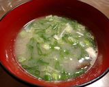 天然エノキダケ等3種キノコ・里芋の味噌汁作り方7写真