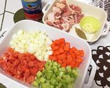 【ストウブ】鶏もも肉のトマト煮込み作り方1写真