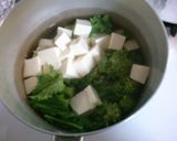 簡単さっぱり♪ 菜の花と豆腐のお吸い物！作り方2写真