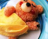 おやすみ…くまオムライス。キャラ弁にも。作り方5写真
