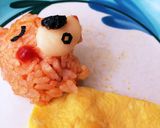 おやすみ…くまオムライス。キャラ弁にも。作り方6写真
