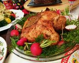 X'masに！簡単本格ローストチキン。作り方5写真