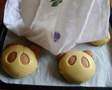 レンジパンで「ぱんだメロンパン」♪作り方13写真