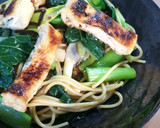お箸で食べる♬小松菜と油揚げの和風パスタ作り方6写真