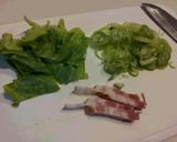 休日のお昼にBLC（ベーコンレタス炒飯）作り方2写真