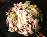 鮭とキャベツのクリームパスタ作り方2写真