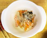 鮭とキノコの蒸し焼き☆スダチ添え作り方5写真