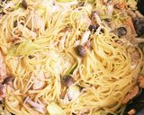 鮭とキャベツのクリームパスタ作り方5写真