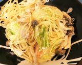 鮭とキャベツのクリームパスタ作り方6写真