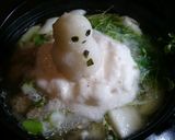 山芋(とろろ)と大根おろし和風鍋作り方4写真