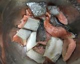 鮭!豚肉!根菜!豆乳入り味噌汁作り方3写真