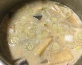 鮭!豚肉!根菜!豆乳入り味噌汁作り方5写真