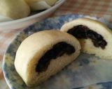 抹茶餡と抹茶キャラメル入り中華まん♪作り方18写真