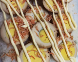 あみえびと煮卵のマヨネーズライス焼き作り方2写真