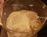 手ごねで簡単ピザ生地作り方1写真