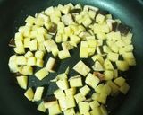 椎茸とジャガイモでバター醤油味の温サラダ作り方3写真