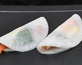 シースルー大根のスモークサーモン包み作り方3写真