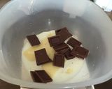 楽!スライス(チョコ)チーズケーキ。作り方1写真