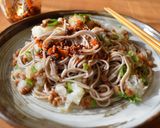 簡単ランチ☆納豆おろしそば作り方4写真