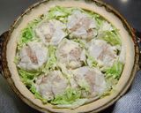 ホクホク！ジャンボ肉焼売の白菜蒸し鍋作り方1写真