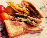 ◇具だくさんのホットサンド作り方4写真