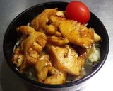 簡単！１人ご飯！鶏胸肉の塩麹照り焼き丼作り方5写真
