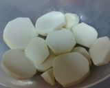 里芋のガーリックバター醤油焼き作り方1写真