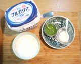 ☆ヨーグルトアート☆四葉のクローバー作り方1写真