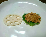 れんこんの納豆と大葉はさみ揚げ作り方4写真
