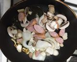 ちぢみほうれん草とキノコのニンニク炒め作り方6写真