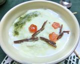 ❁梅が枝❁　和のヨーグルトアート　作り方8写真