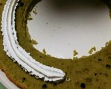 クリスマスケーキ リース風　抹茶作り方3写真