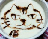 ヨーグルトでラテ風アート作り方4写真