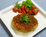 期間限定！新玉葱のおろしハンバーグ作り方10写真