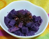 紫芋のカラメルヨーグルト和え作り方4写真