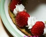クリスマスケーキ リース風　抹茶作り方4写真