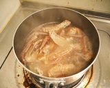 毛がにの殻で♪出汁がよく出る味噌汁作り方2写真