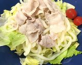 夏にオススメ！豚しゃぶサラダうどん★作り方4写真