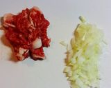 焦がしにんにく醤油の炒め牛肉めし作り方1写真
