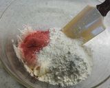 スノーボールクッキー　苺とココア作り方4写真